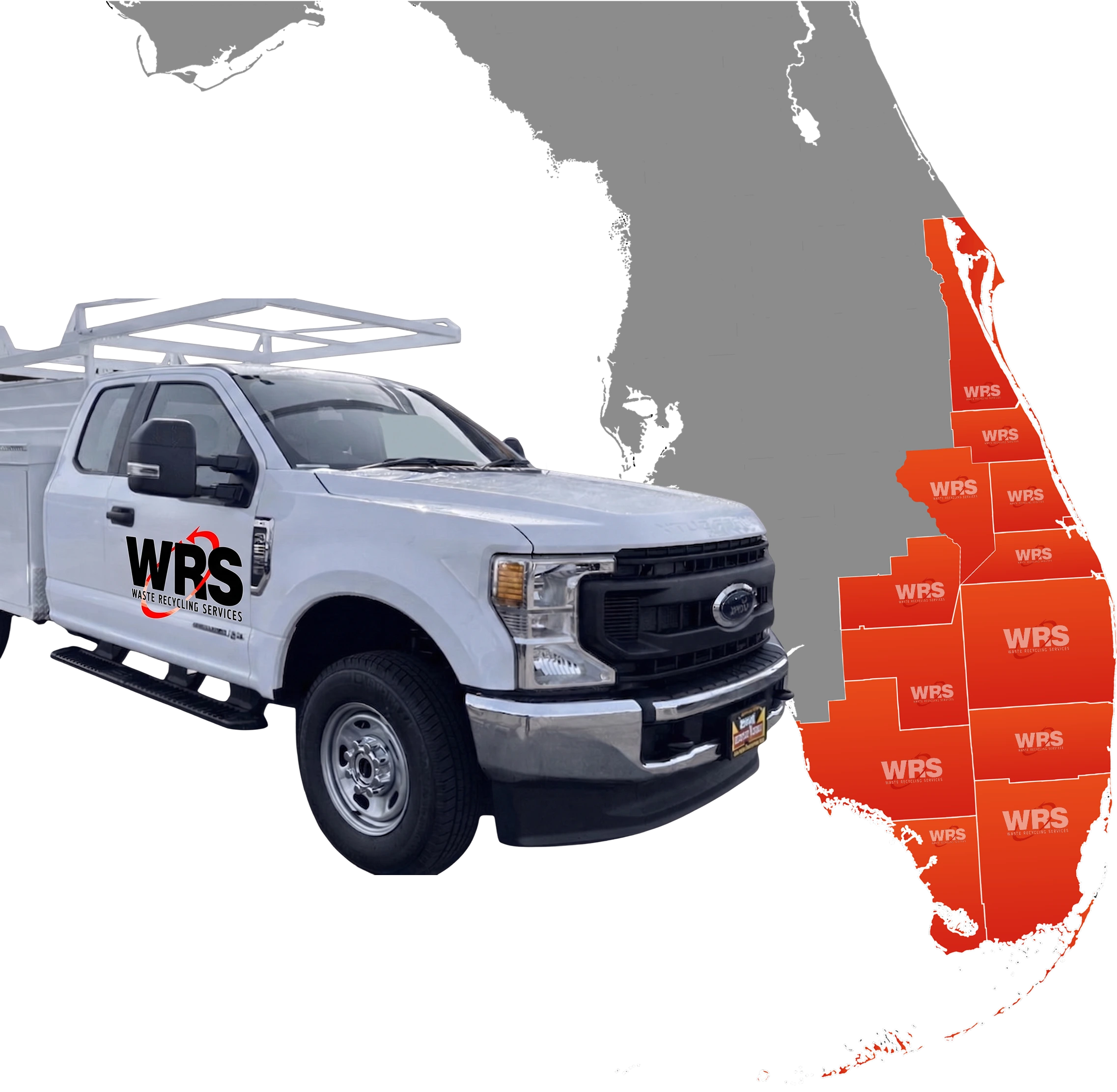 WRS South Florida service coverage map